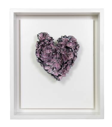 "Sweet Pink Heart" Abstract Wall Art Sculpture, 2023 thumb