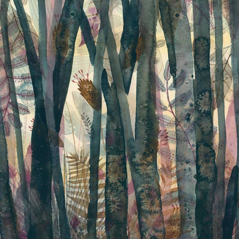 Original Illustration Nature Painting by Ula BasińSka