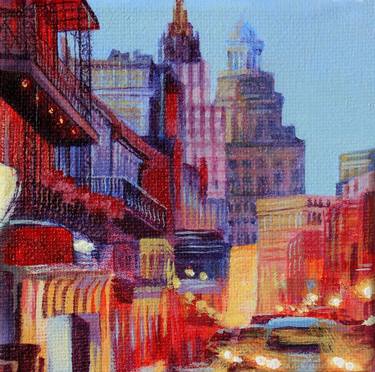 Original Impressionism Cities Paintings by Erin Stein