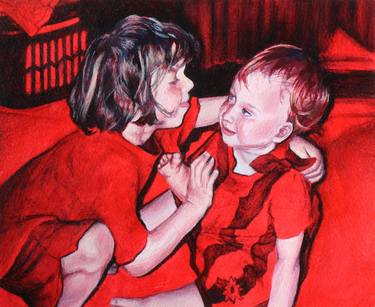 Original Figurative Children Paintings by Erin Stein