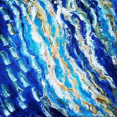 Original Abstract Expressionism Seascape Paintings by Behnaz Hofelich