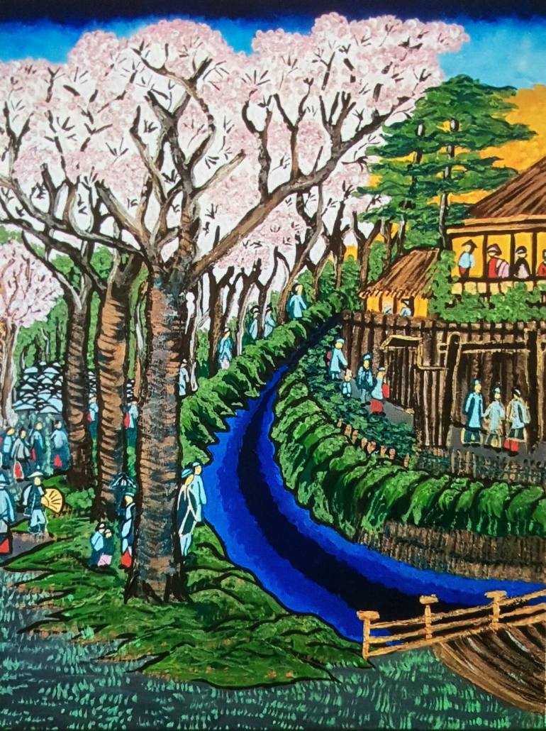 Original Impressionism Landscape Paintings by Behnaz Hofelich