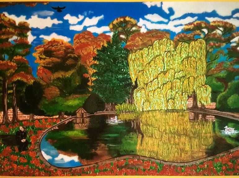 Print of Impressionism Landscape Paintings by Behnaz Hofelich