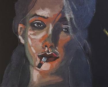 Original Expressionism Women Paintings by CAROLINA POLARA