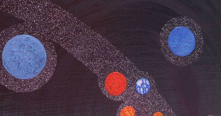 Original Conceptual Abstract Painting by Jb G Garcin
