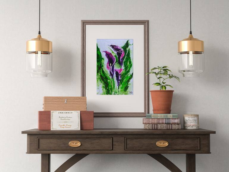 Original Expressionism Floral Painting by Nataly Mak