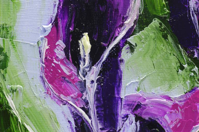 Original Expressionism Floral Painting by Nataly Mak