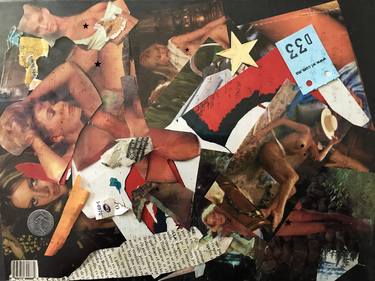 Original Dada Nude Collage by Free Eros