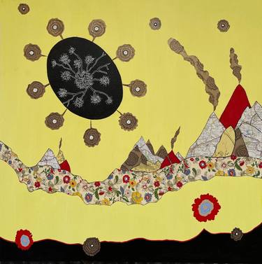 Saatchi Art Artist Nancy Goodman Lawrence; Paintings, “Disrupt, Interrupt, Erupt” #art