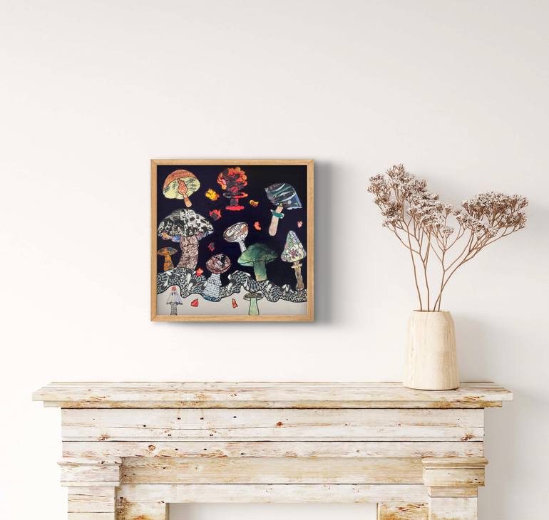 Original Contemporary Nature Mixed Media by Nancy Goodman Lawrence