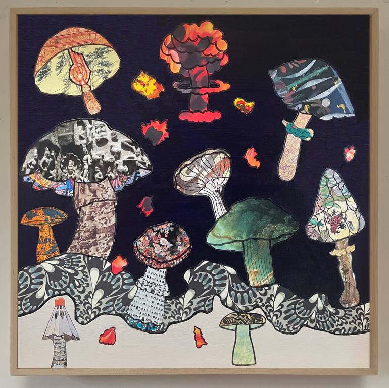Original Contemporary Nature Mixed Media by Nancy Goodman Lawrence