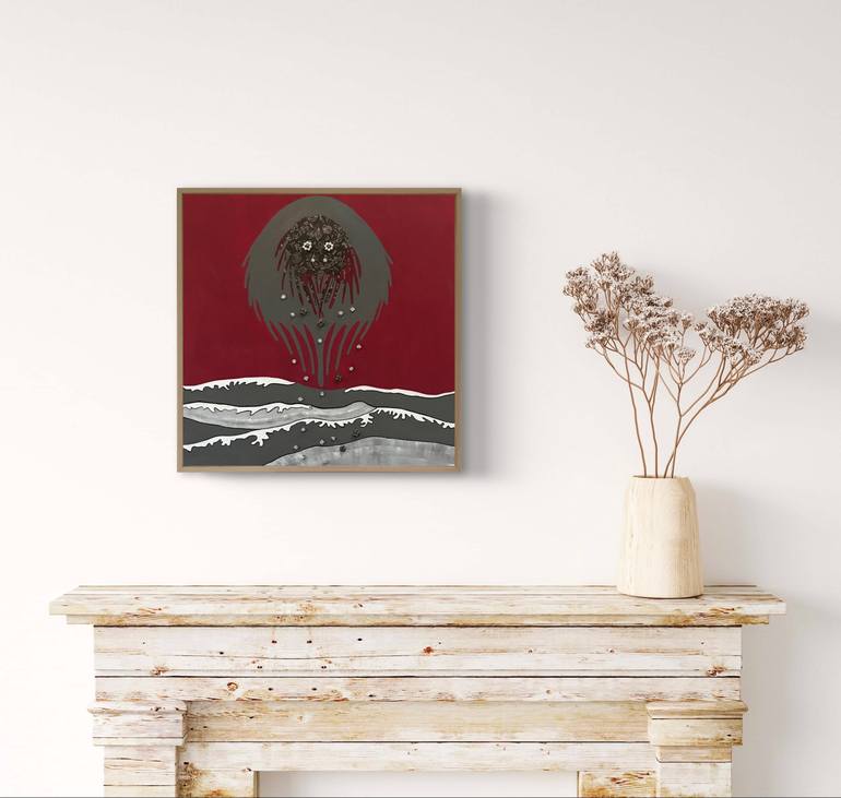 Original Abstract Water Painting by Nancy Goodman Lawrence