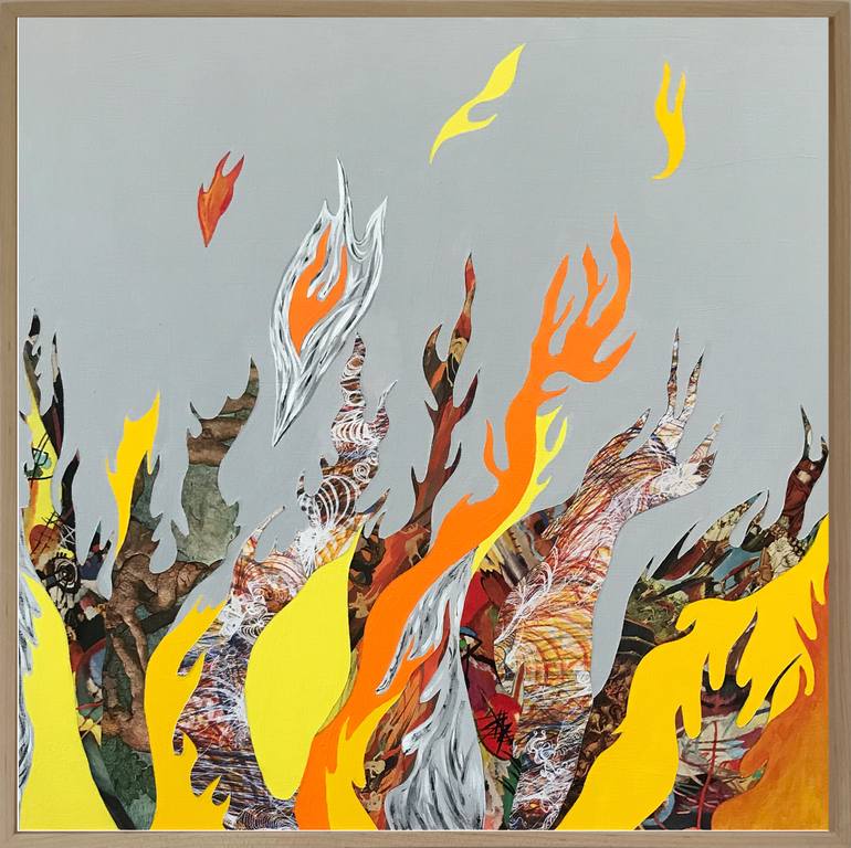 Original Abstract Light Painting by Nancy Goodman Lawrence