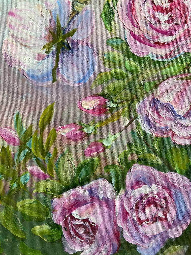 Original Realism Floral Painting by Tamara Kharchenko