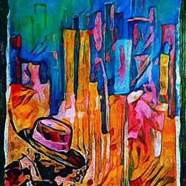 Original Abstract Expressionism Abstract Mixed Media by Kevin Donoghue