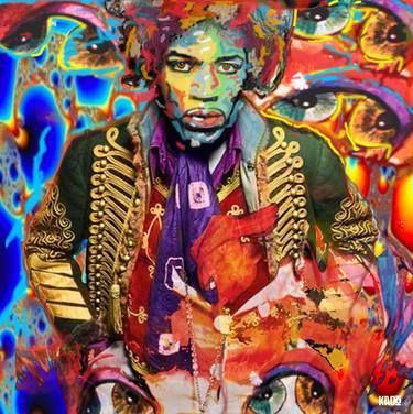 Ezy Ryder ~ Jimi Hendrix Print on Canvas thumb
