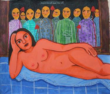 Print of Expressionism Nude Paintings by Anastasiia Anferova