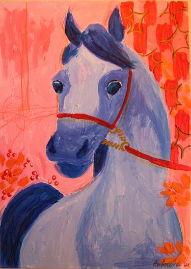 Print of Horse Paintings by Anastasiia Anferova
