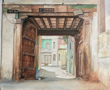 Print of Realism Architecture Paintings by sandip prajapati