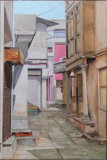 Print of Realism Architecture Paintings by sandip prajapati