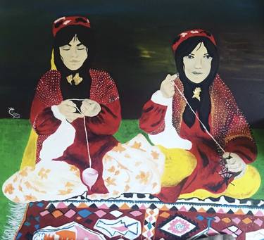 Original Realism Women Paintings by Narmin Nahidi