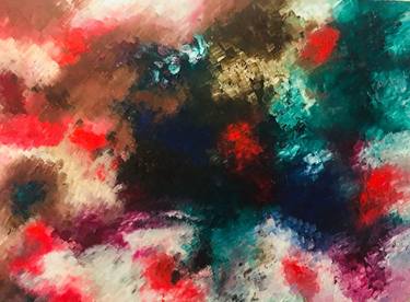 Original Abstract Expressionism Abstract Paintings by Narmin Nahidi