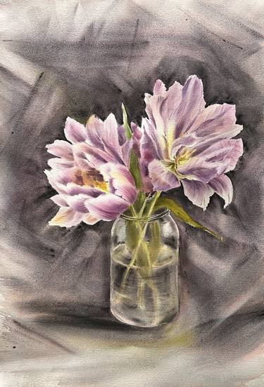 Original Impressionism Floral Paintings by Tatiana Bykova