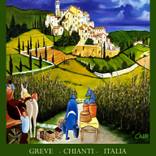 TUSCANY WINE POSTER by William Cain