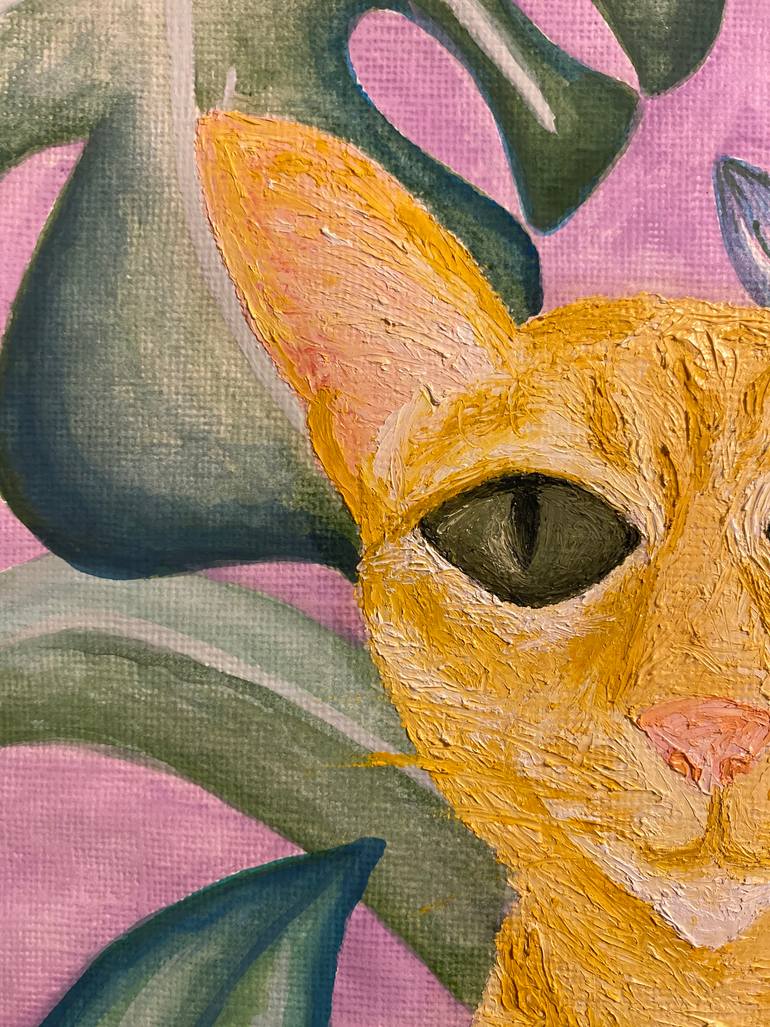 Original Figurative Cats Painting by Belen Betbede