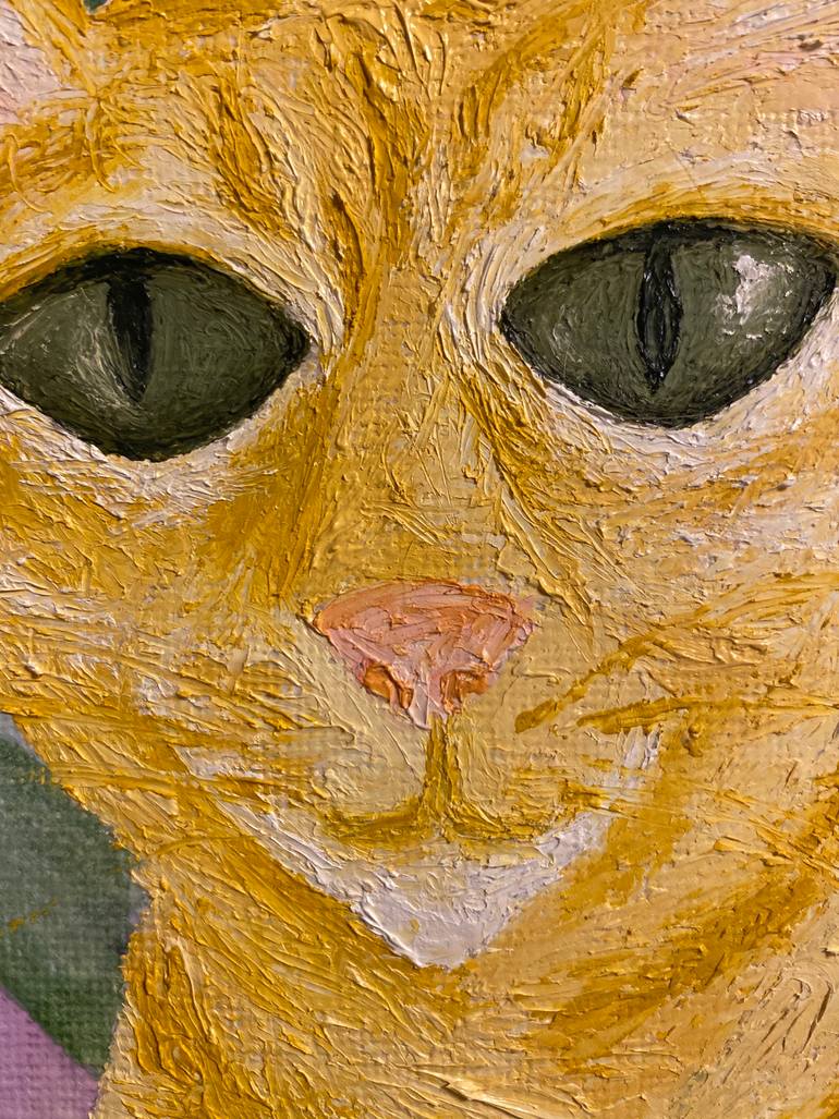 Original Figurative Cats Painting by Belen Betbede