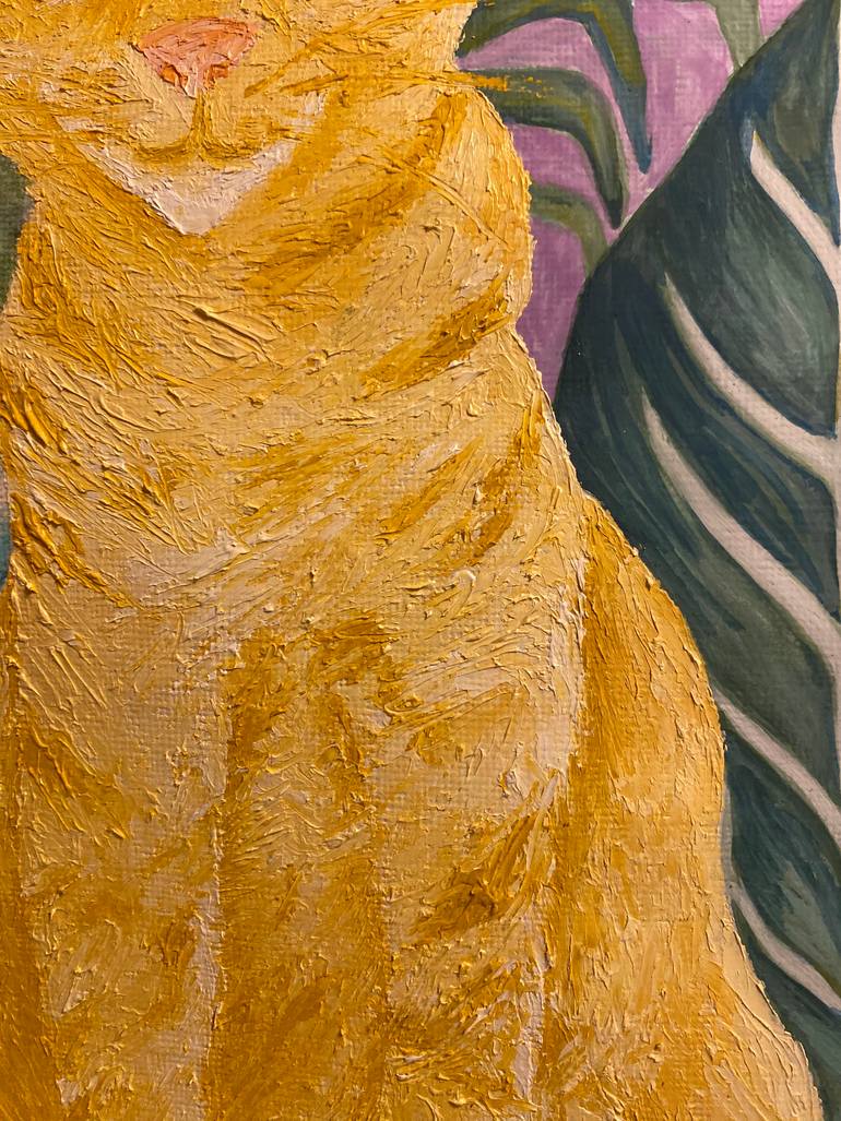 Original Figurative Cats Painting by Belen Betbede