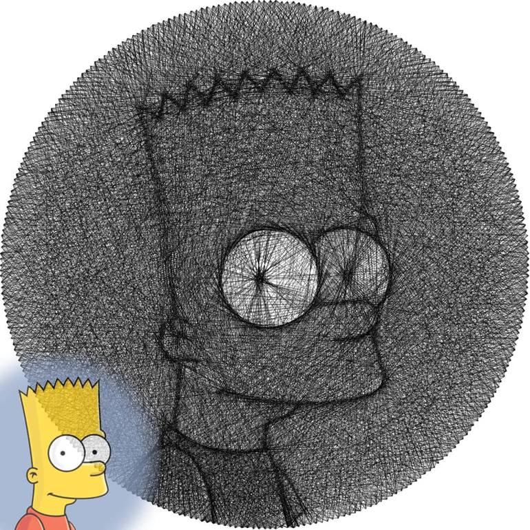 How to draw Bart Simpson sad step by step 