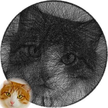 Cat Portrait String Art - Limited Edition of 10 thumb