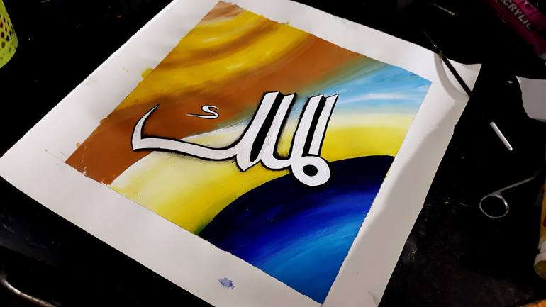Original Art Deco Abstract Painting by Fatima Art