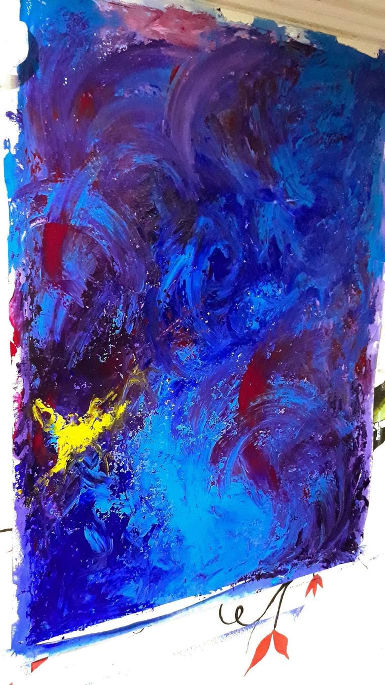 Original Abstract Interiors Painting by Fatima Art