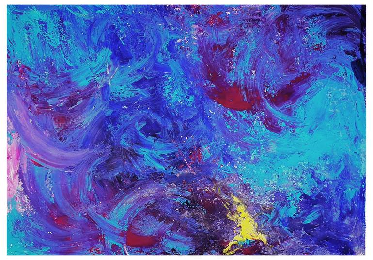 Original Abstract Calligraphy Painting by Fatima Art