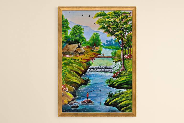 Original Conceptual Pop Culture/Celebrity Painting by Fatima Art