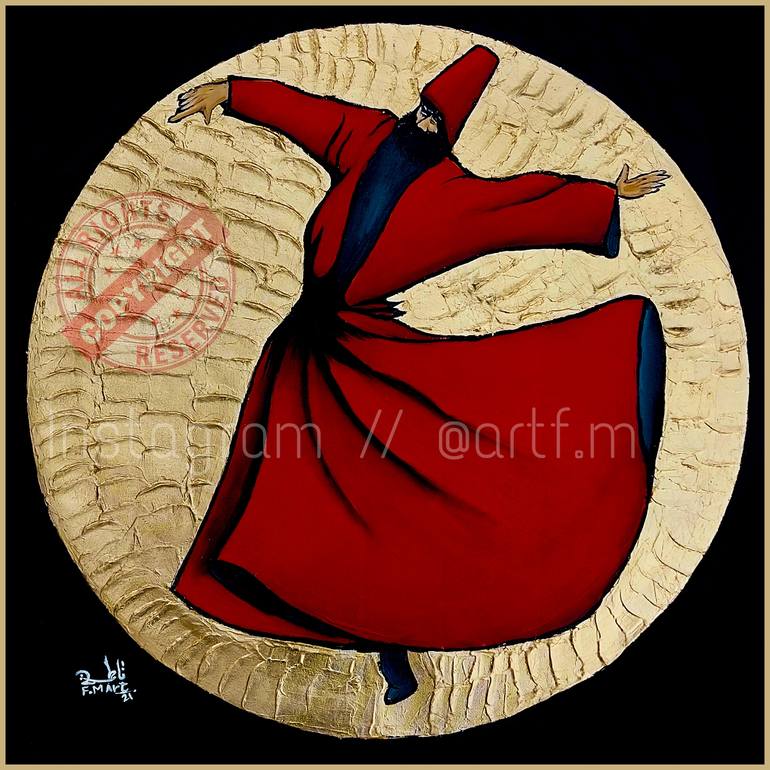 Original Conceptual Pop Culture/Celebrity Painting by Fatima Art