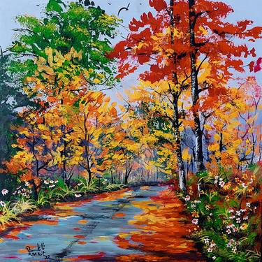 Abstract Autumn Season Painting/ thumb