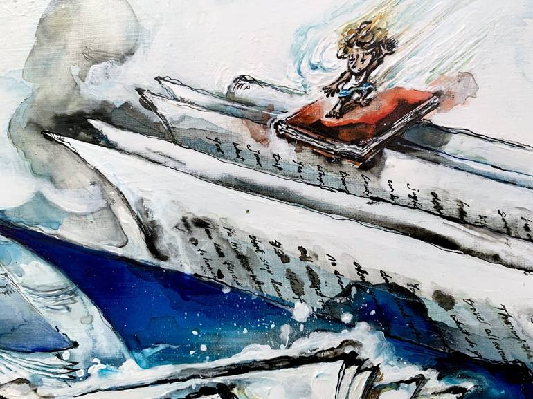 Original Contemporary Boat Painting by Rio Ahn