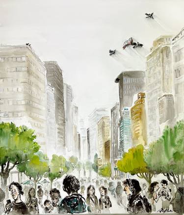 Print of People Drawings by Rio Ahn