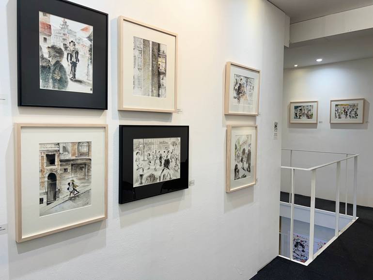 Original Contemporary People Drawing by Rio Ahn