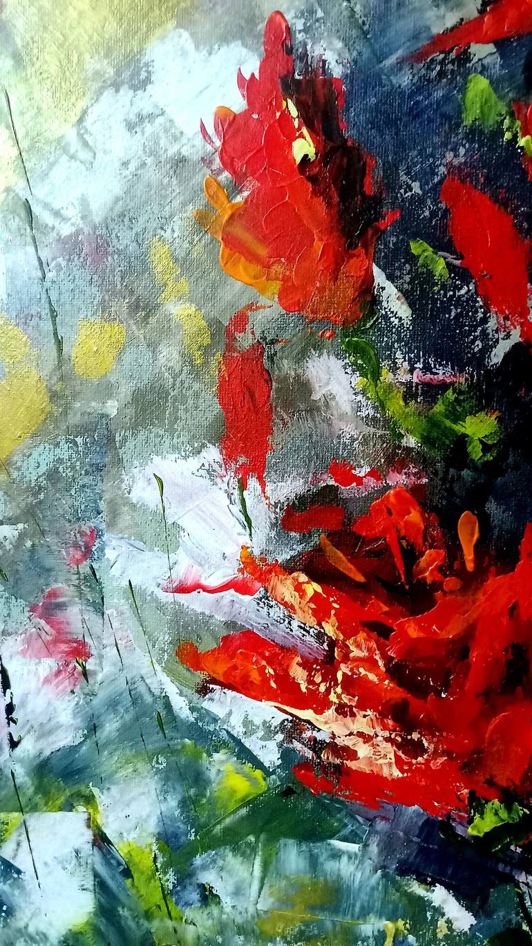 Original Fine Art Abstract Painting by Katarzyna Machejek