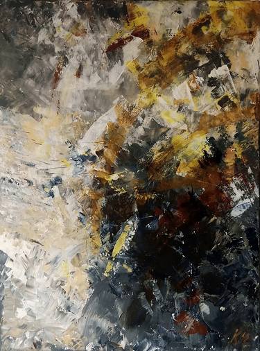 Original Abstract Expressionism Abstract Paintings by Katarzyna Machejek
