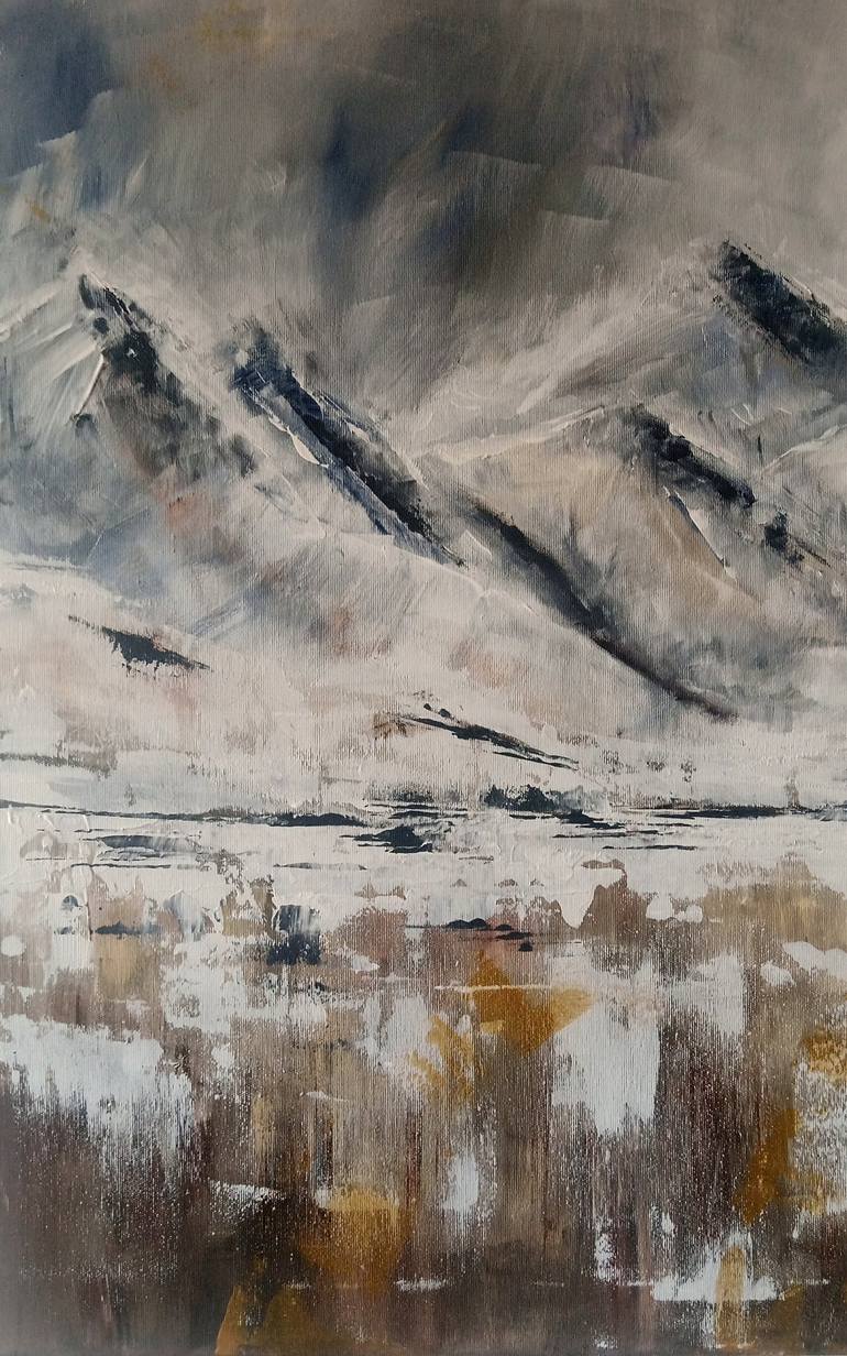 Original Abstract Landscape Painting by Katarzyna Machejek