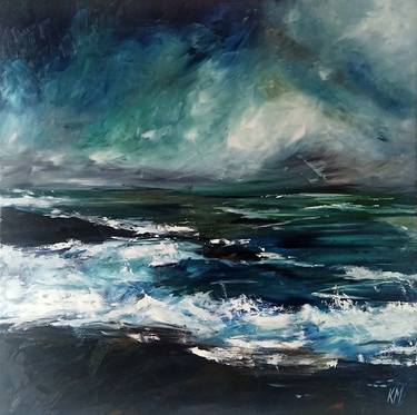 Print of Abstract Seascape Paintings by Katarzyna Machejek