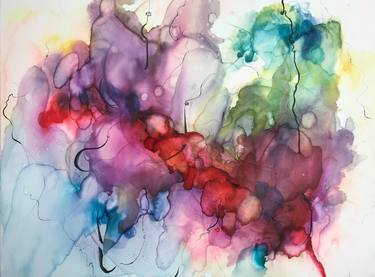 Original Modern Abstract Paintings by Nilüfer Feyza