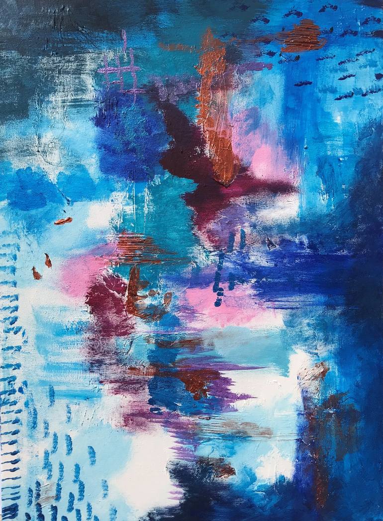 Blue Marine 1 Painting by Nilüfer Feyza | Saatchi Art