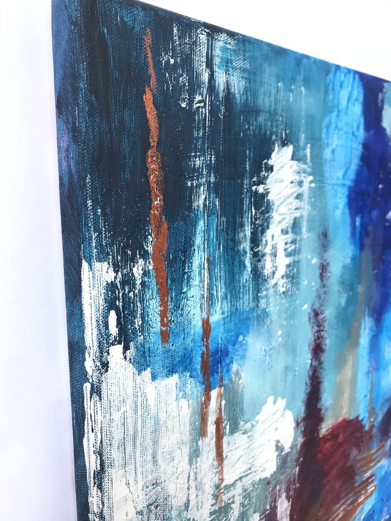 Original Art Deco Abstract Painting by NilüFer Feyza