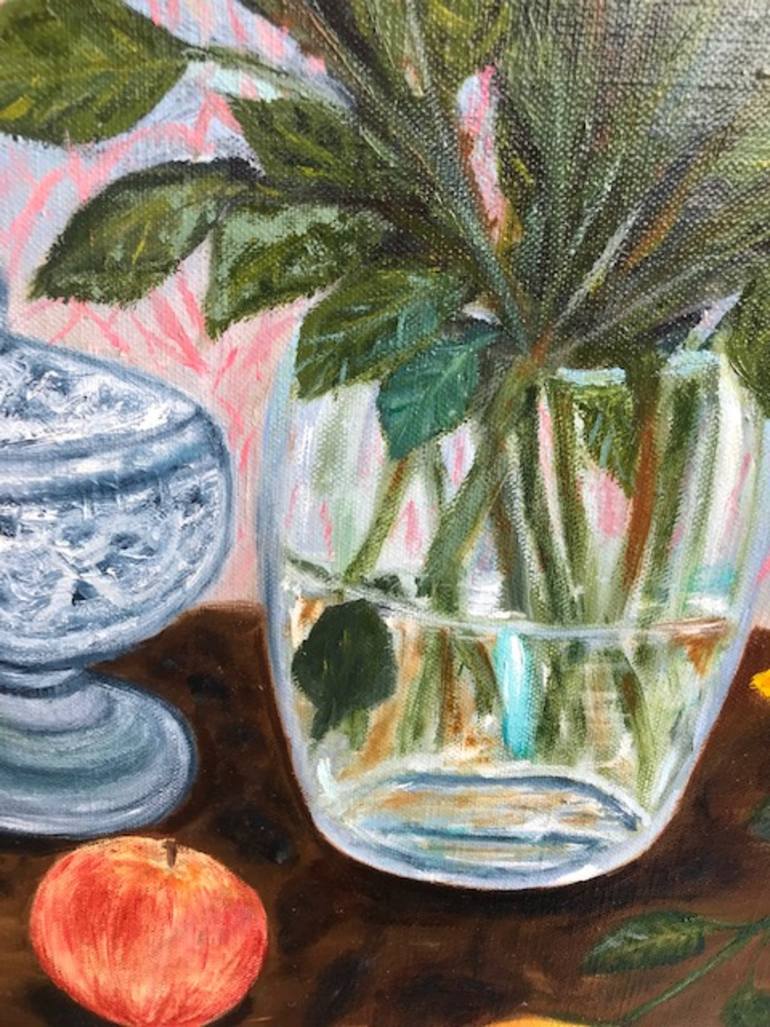 Original Fine Art Botanic Painting by Lela Karamanishvili